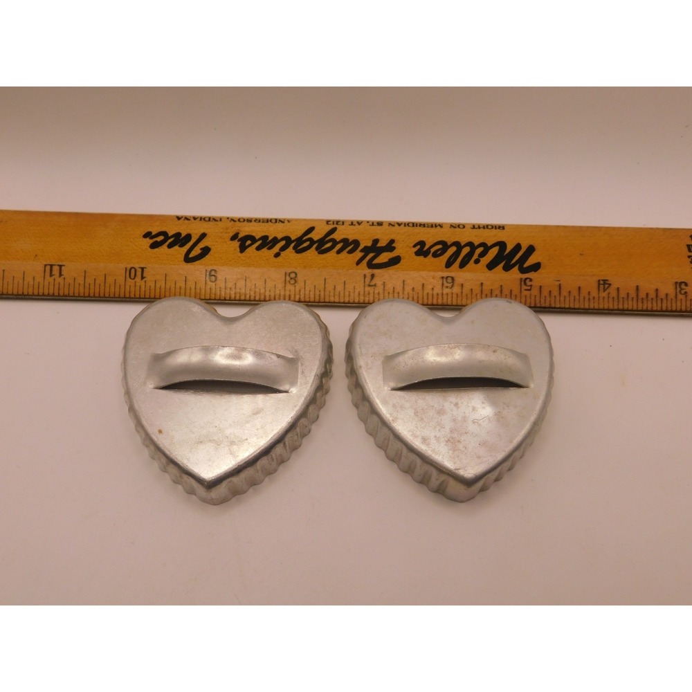 2 Vintage Heart Cookie Cutters